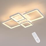 Comely LED Ceiling Light 54W Dimmable Remote 3000K-6500K White 4 Squares view 9