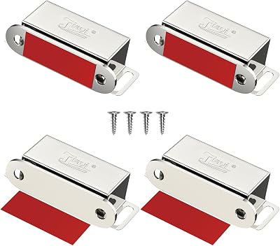 Jiayi Magnetic Door Catch 4 Pack Cabinet Door Magnets 304 Stainless Steel