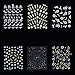 GCIYAEN 50 Sheet Mix Color 3D Design Nail Art Sticker Tip Decal
