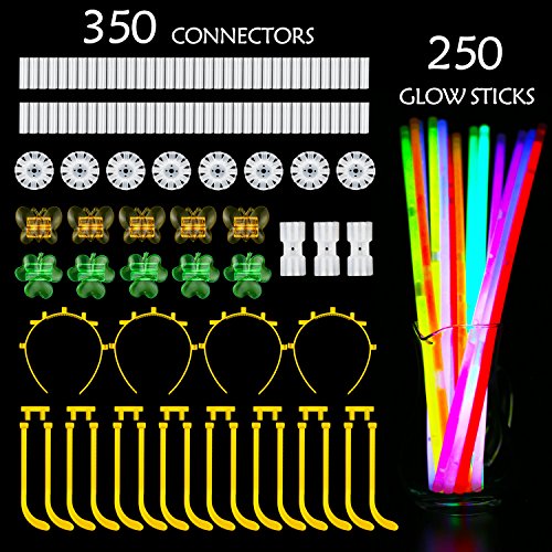 3 Glowstick+Connectors+Eyeglasses+Funcorn+Toys
