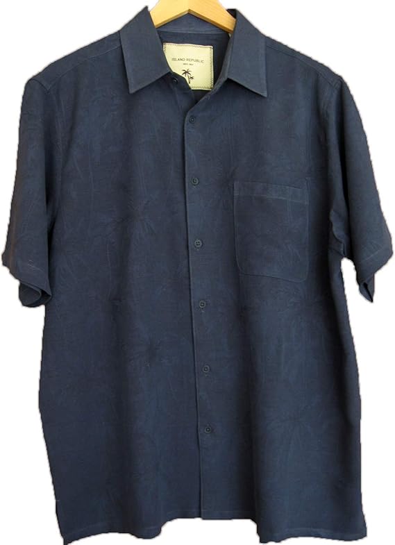 Island Republic Men's 100 Silk Camp Shirt Aloha Casual Button Down Amazon.ca Clothing