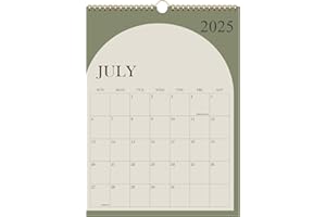 RUNTIOVAL Calendar 2025-2026 - 18 Months Wall Calendar from July 2025 - December 2026, 2025-2026 Wall Hanging Calendar Planner with Thick Paper, 12" x 14.5", Green