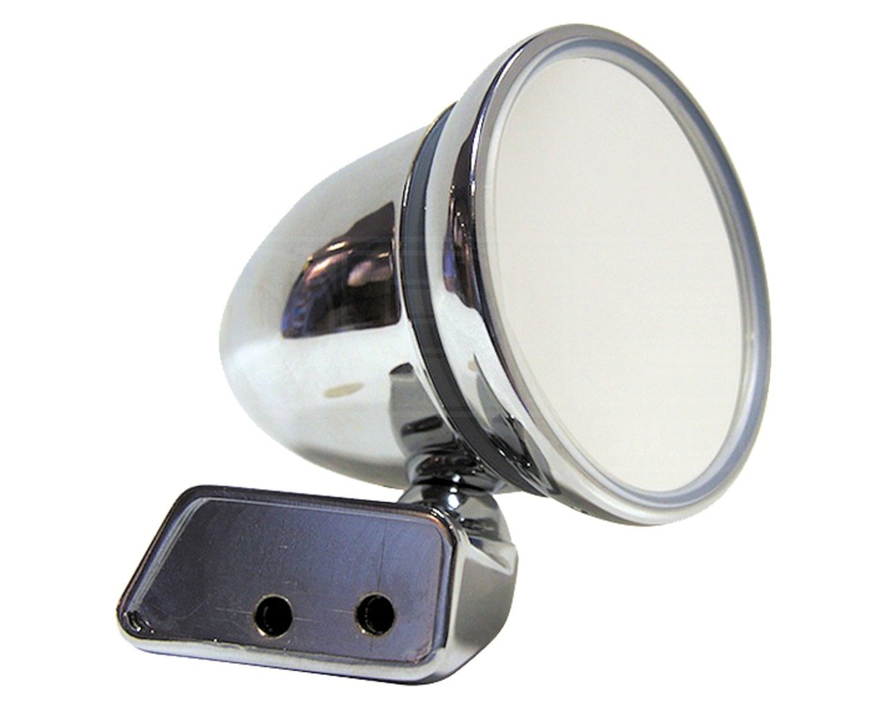 Mountney CMFM-R Chrome Bullet Right Hand Mirror with Mini Door Mounting Flat Glass