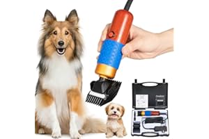 WEMAKMAK 200W Electric Sheep Shears – Professional Animal Clippers with 2 Blades, 10ft Cord, Low-Noise & Safe Design for Sheep, Goats, Alpacas, Horses, Dogs, and Rabbits