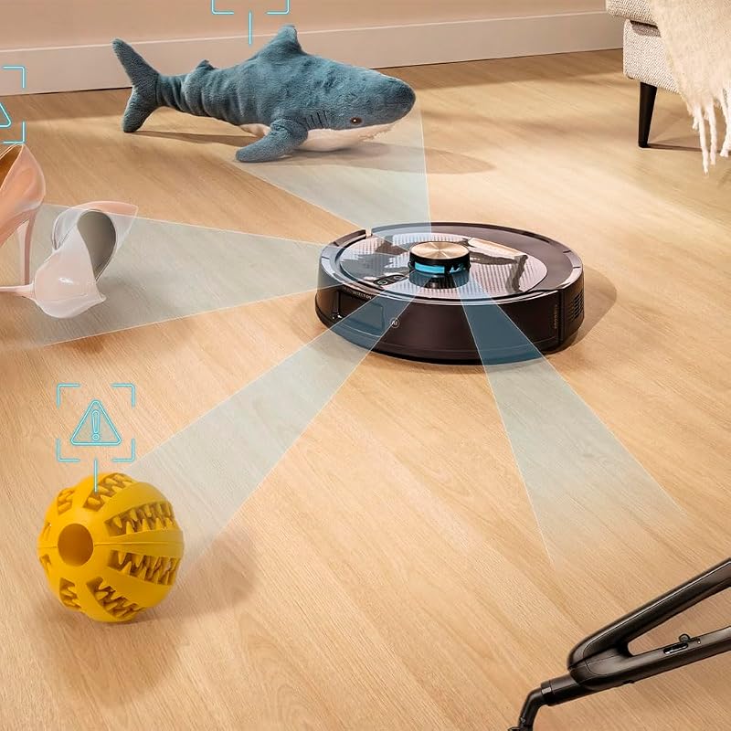 Robot Aspirateur avec Base d'Auto-vidage et IA Conga Y100 X-Treme. 20000Pa, Navigation Laser et Intelligence Artificielle, Base de 2,8L, Autonomie jusqu'à 220m², Contrôle App 3.0 — photo 5 sur 8