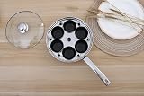RUNZI Egg Poacher Pan Stainless Steel Induction 6 XL Cups view 2