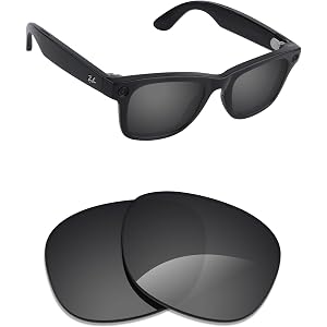Alphax Polarized Replacement Lenses for Ray-Ban Meta Blayzer Optics (Gen 2) RW7001 50mm | Glare Reduction | Precision Cutting