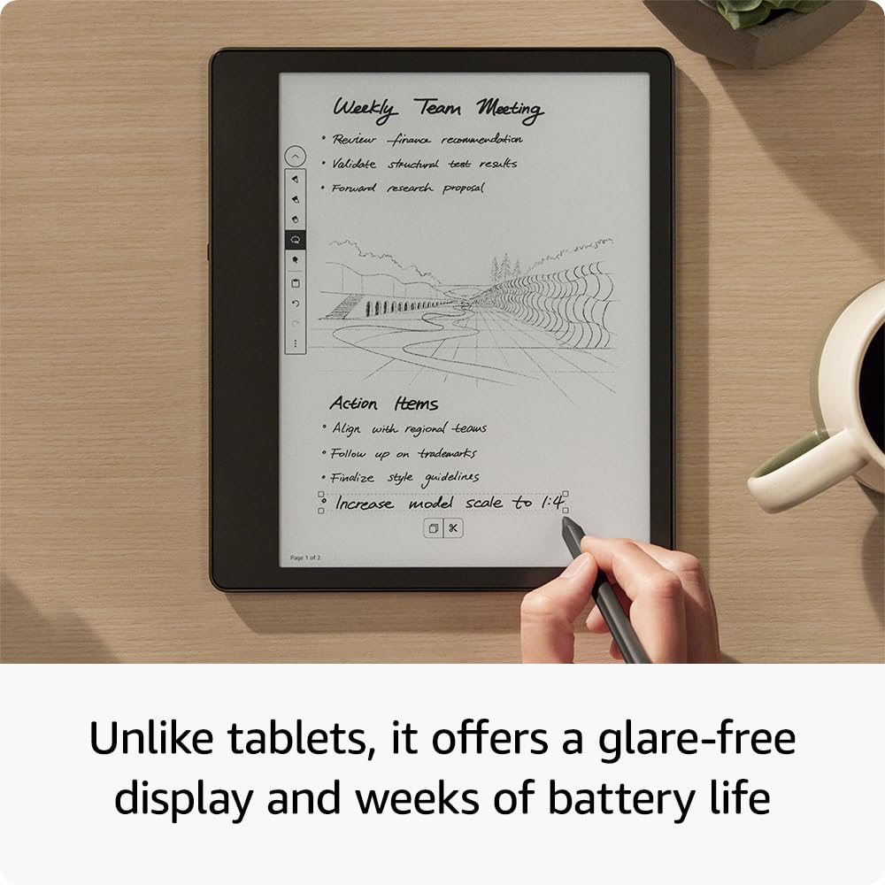 Like-New Amazon Kindle Scribe (64 GB) the first Kindle and digital notebook, all in one, with a 10.2” 300 ppi Paperwhite display, includes Premium Pen