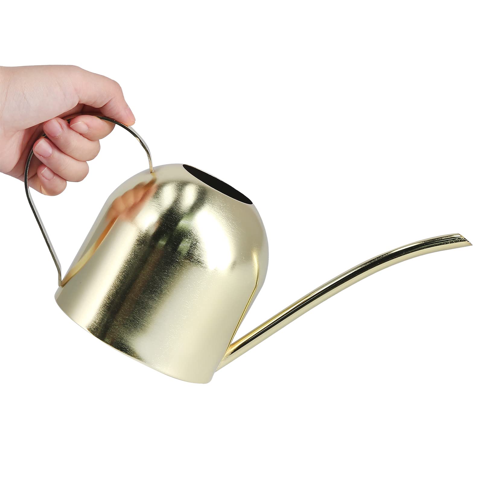 Annadue 1000ML Gold Stainless Steel Flower Drencher, Garden Sprinkler, Metal Vintage Succulent Greenery Watering Can