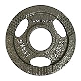 GYMENIST Premium Olympic Rubber Coated Metal Weight