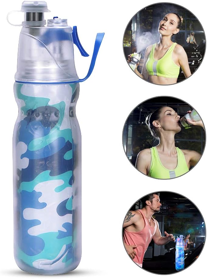 Portable Mist Spray Water Cup, Sport Drinking Insulated Bottle Leak