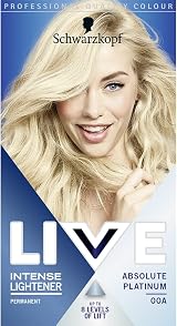 LIVE Intense Lightener Absolute Platinum 00A Blonde Bleach Kit 60ml + Booster