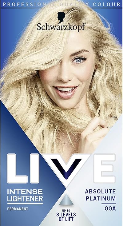 LIVE Intense Lightener Absolute Platinum 00A Blonde Bleach Kit 60ml + Booster