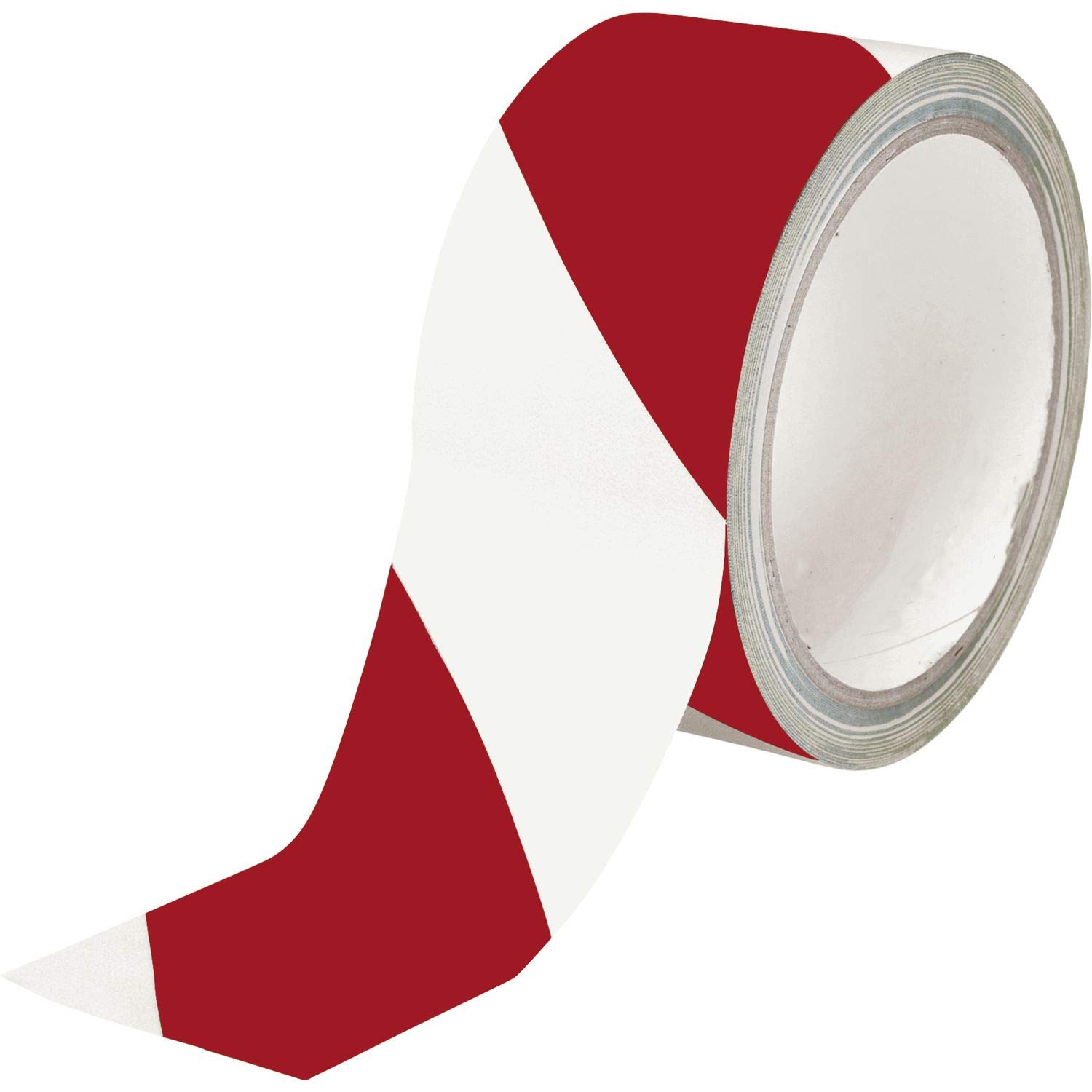 Kroschke R 16910 Warnmarkierungsband Rot/weiß 50mmx16,5m Warning Marking Tape red/White 50 mm x 16.5 m,