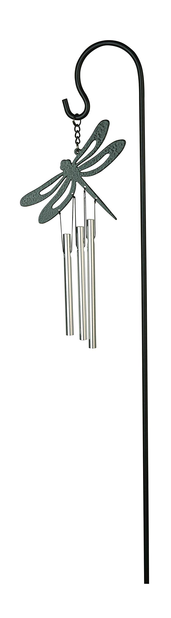 NATURE´S MELODY Ornament Wind Chime Garden Stake Forest Green/Forest Green Silver