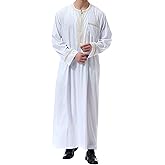 Islamic Mens Clothing Kaftan Maxi-Muslim Male Shirt Long Sleeve Abaya Dubai Cotton…