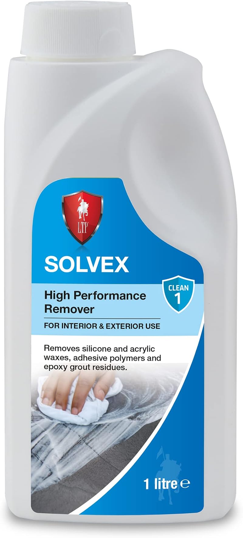 LTP Solvex High Performance Remover 1 Litre for Silicone, Waxes & Grout Residues