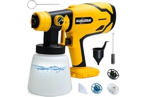 KUALEISAI Cordless Paint Sprayer for DeWo1t 20V Max Battery (Battery NOT Included), HVLP Spray Paint Gun