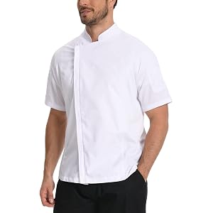 Chef Coat For Men Chef Jacket works wear with Side Mesh Vents