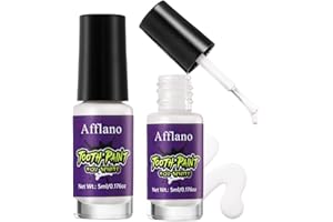 OYGCEE White Tooth Paint, Instant Bright White Teeth Paint Halloween Goth Vampire Tooth Makeup, longlasting Quickly-Dry Tooth Whitening for SFX Cosplay,Stage,Theater and Special Effects Simple for Daliy Use