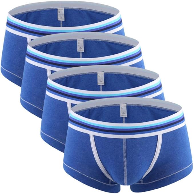 Slip Homme Coton Boxer Court Confortable sousVêtements Masculins Sexy