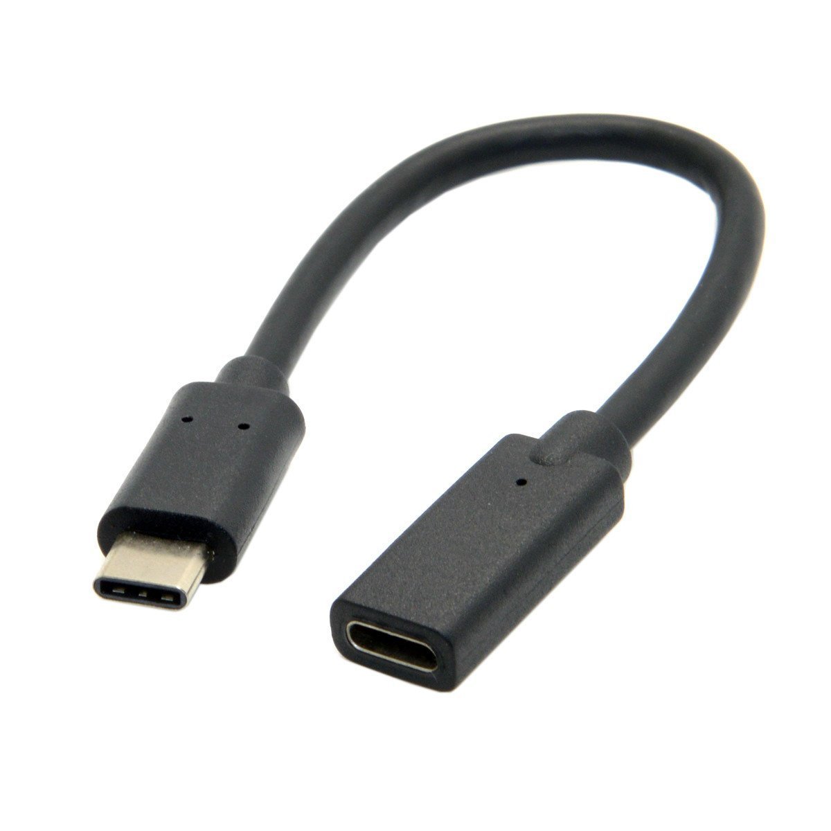 baolongking USB C Extension Cable USB 3.1 Type-C Male to Female Extender Short Cord Thunderbolt 3 Lead for Nintendo Switch, MacBook Pro, Surface Go, Steam Deck, Galaxy, And More (180 Degree)