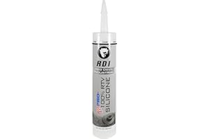 Red Devil 08260I RD PRO Industrial Grade RTV 100% Silicone Sealant, 10.1 oz, Clear, 1 Pack