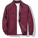 XiaoYouYu Men's Bomber Jacket Fashion Stylish Lightweight Windbreaker Spring Fall Casual Jackets for Men