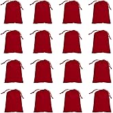 PATIKIL 30 Pcs Velvet Drawstring Bags, 8 x 10 Inch Large Velvet Cloth Jewelry Gift Pouches with Drawstring, Favor Candy Bag Dust Bag for Wedding Birthday Party Christmas, Red