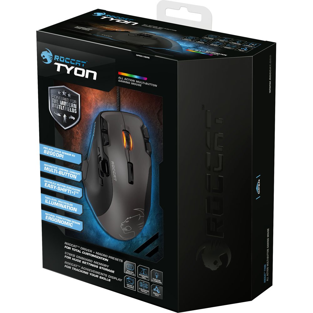 Roccat Kone Aimo Gaming Mouse High Precision Optical Owl Eye Sensor 100 To 12 000 Dpi Rgb Aimo Led Illumination 23 Programmable Keys Designed In Germany Usb Black Buy Online In Bangladesh At Bangladesh Desertcart Com Productid