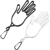 Twisina 2Pcs Golf Glove Holder Golf Glove Stretcher with Keychain | Glove Clips Hanger Keeper Dryer Shaper Tool Universal Gloves Support Kit for Golfs Baseball Car Cycling Glove