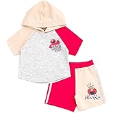 Sesame Street Pullover Hoodie and French Terry Shorts Newborn to Little Kid Sizes (Newborn - 5)