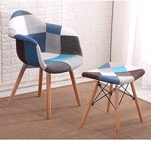 Chair SHLDTZ Ocio Conjunto de 2 sofás otomana Sillón de Comedor de