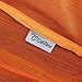 CaliTime Pack of 2 Silky Throw Pillow Covers Cases for Couch Sofa Bed Modern Light Weight Dyed Striped 18 X 18 Inches Orange
