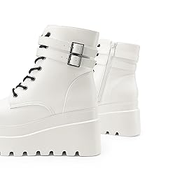 DREAM PAIRS Women Platform Combat Ankle Boots Goth