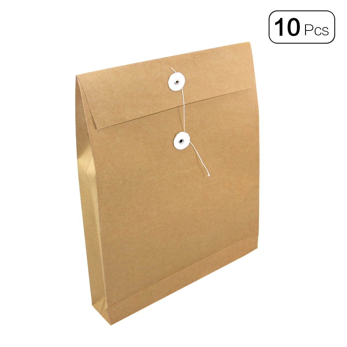 A4 Kraft Document Paper Bag File Folders,33 x 23 cm,Pack of 10 Amazon