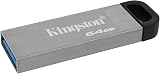Kingston DataTraveler Kyson USB 3.2 Gen 1 64GB Capless Metal Flash Drive view 5