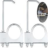 Exhaust Clamp with Hanger,2 Pcs Universal Clamp On Exhaust Hanger for 3" Car Truck Exhaust Pipe