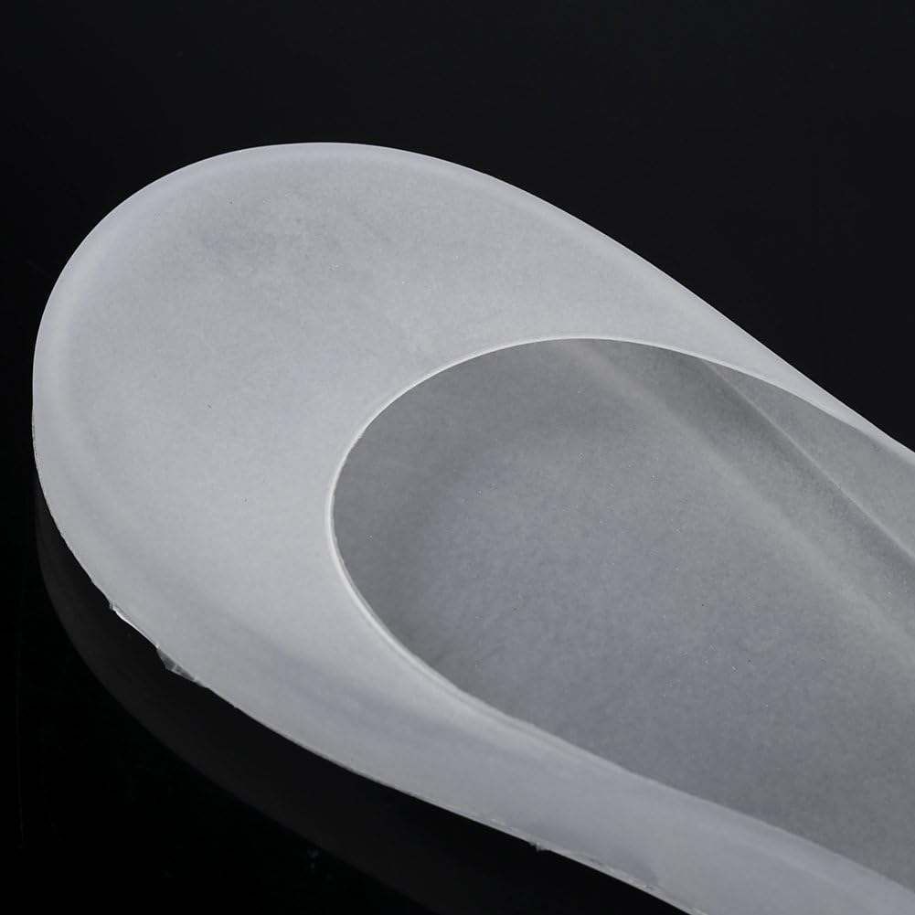 1Pair Full Length Silicone Moisturizing Socks Cracked Foot Care Protector Soft Silicone Gel SPA Deep Moisturising Full Foot Socks for Dry Hard Cracked Skin White(L) - Image 5
