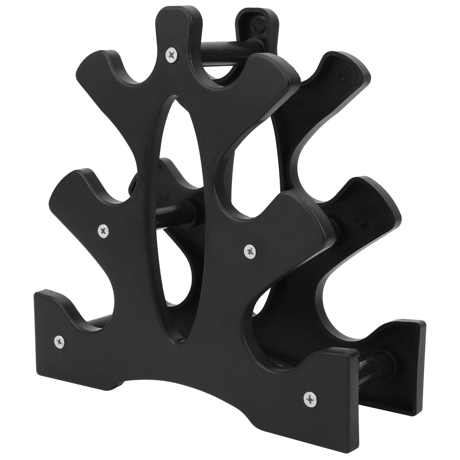 Gaeirt 3 Tier Dumbbell Rack, Support Frame for Dumbbells 20kg Load Bearing Tree Shape Organizer Bracket for Home Gym Space‑saving Design