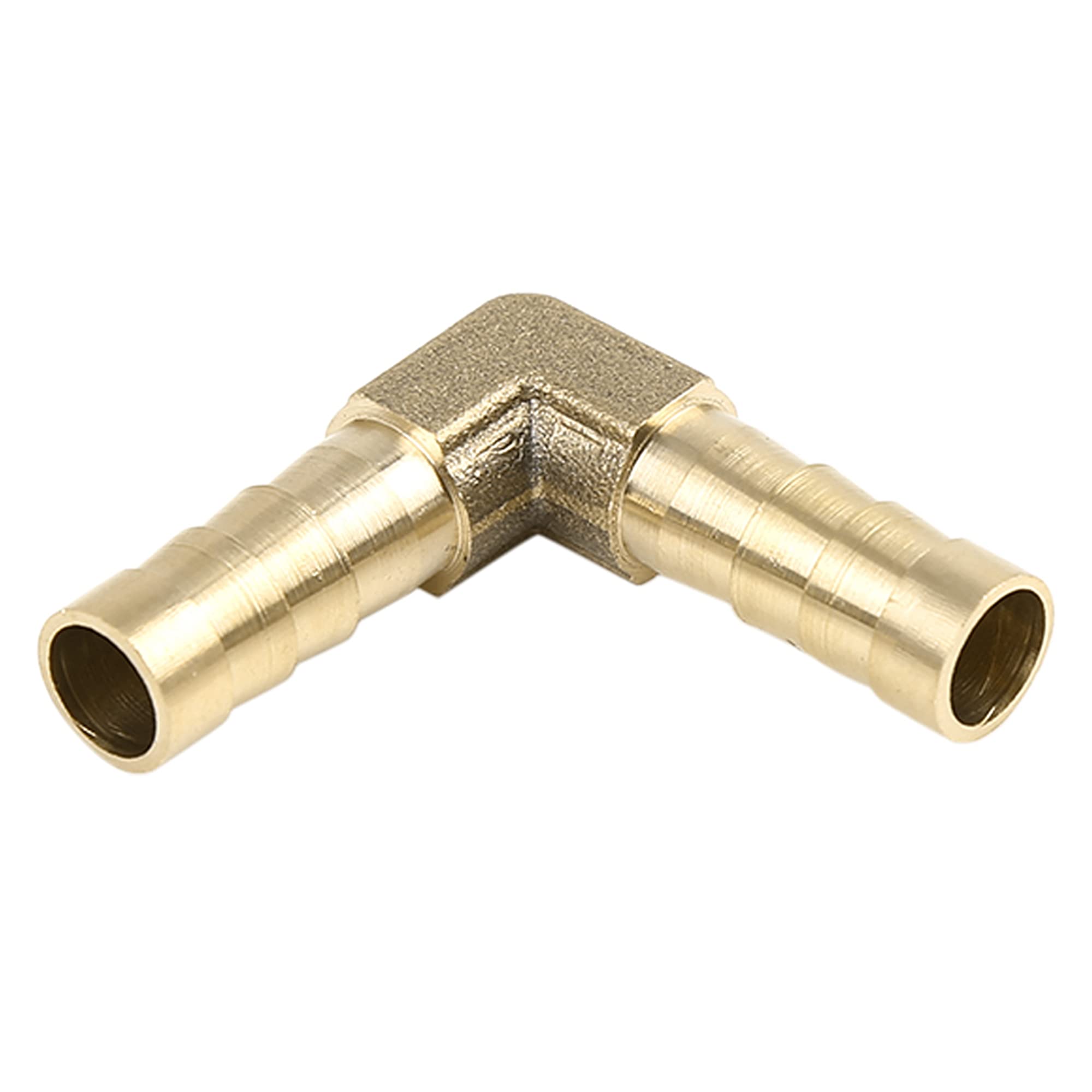 X AUTOHAUX 8mm Brass Barb Elbow 90 Degree Male Fitting for Air Water Gas Oil