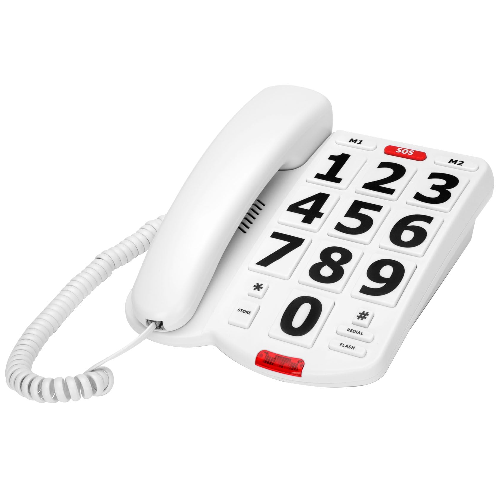 Photo 1 of Big Button Phones for Seniors - Large Buttons for Visually Impaired Phone, 80dB+ Handset Volume for The Hearing Impaired, Elderly Phone for Seniors, Alzheimer's, Dementia - Landline Phone for Seniors