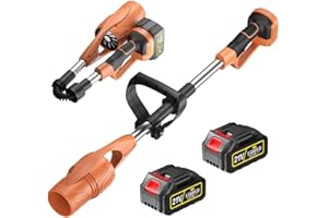 SGULNF Leaf Blower Cordless, Electric Leaf Blower Powerful with 2 Batteries and Charger, Handhled Lawn Blower for Lawn Care, Patio, Blowing Leaves, Dust, Snow, Sopladora de Hojas