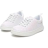 Bernal Girls & Boys Sparkle Glitter Sequin Sneakers Toddler/Little Kid/Big Kid Slip On School Low Top Walking Shoes Show Gift