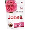 Jobe's 4102 Rose Outdoor Fertilizer Food Spikes, 10 Pieces, 16 oz (Pack of 2)