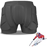 3D Hip Protective Pads Ski Pants-Thickened EVA Skateboard Crash Pad for Skating，Protective Padded Shorts for Hips Tail Bone