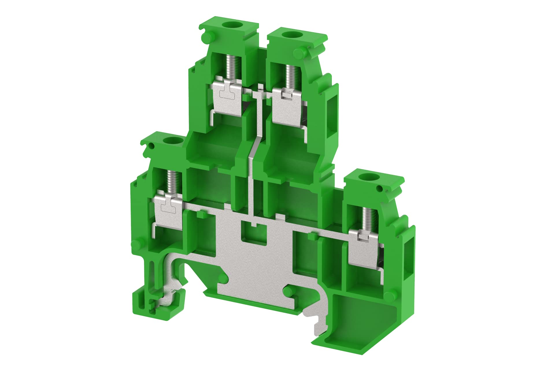 Elmex Double Deck Earth Terminal 4mm Pack of 100