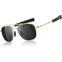 AO Original Pilot Sunglasses - AOLite Mirrored Nylon Lenses, Bayonet Temples, Lifetime Warranty