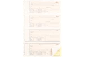 Blueline Security Receipts, 200 Numbered Carbonless Duplicates, Bilingual, 10-7/8" x 8" (DCB79)