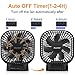 Rechargeable Portable Fan, Desk Fan Battery Operated, Battery Powered Desk Fan, Travel Fans, Car Fan, Quiet Camping Fan with Timer, Refrigerator Fan, USB Battery Table Fan for Office, 5200mah(8-40h)